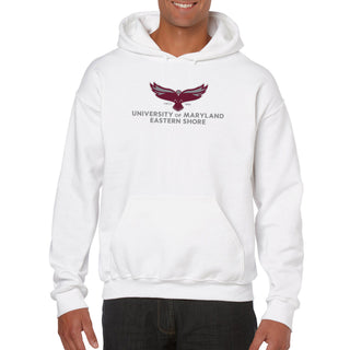 Maryland Eastern Shore Hawks Primary Logo Hoodie - White