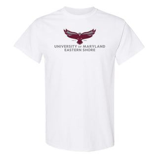 Maryland Eastern Shore Hawks Primary Logo T-Shirt - White