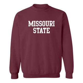 Missouri State Bears Basic Block Crewneck - Maroon
