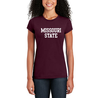 Missouri State Bears Basic Block Women's T-Shirt - Maroon