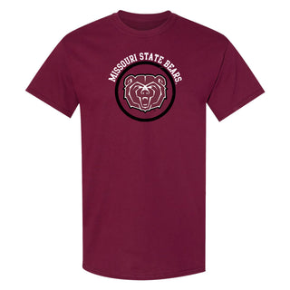 Missouri State Bears Distressed Circle Logo T-Shirt - Maroon