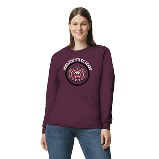 Missouri State Bears Distressed Circle Logo Long Sleeve T-Shirt - Maroon