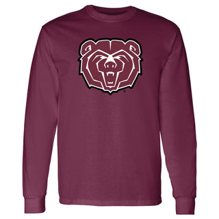 Missouri State Bears Primary Logo Long Sleeve T-Shirt - Maroon