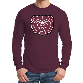 Missouri State Bears Primary Logo Long Sleeve T-Shirt - Maroon