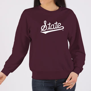 Mississippi State Script Logo Crewneck Sweatshirt