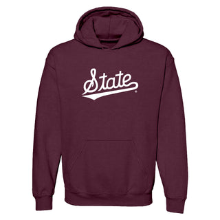 Mississippi State Script Logo Hoodie - Maroon