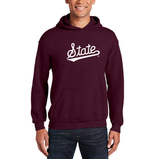 Mississippi State Script Logo Hoodie - Maroon