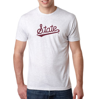Mississippi State Script Logo NLA Triblend T-Shirt
