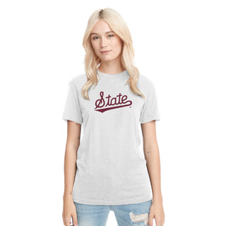 Mississippi State Script Logo NLA Triblend T-Shirt