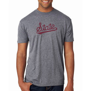 Mississippi State Script Logo NLA Triblend T-Shirt