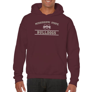 Mississippi State Bulldogs Mesh Arch Hoodie - Maroon