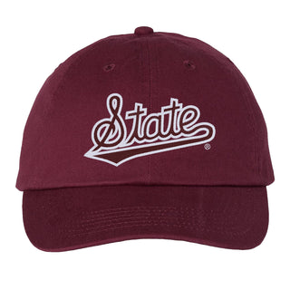 Mississippi State Script Logo Outline EMB Hat