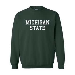 Michigan State Spartans Basic Block Crewneck Sweatshirt