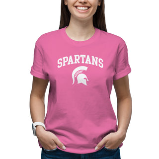 Michigan State Arch Logo T-Shirt - Azalea