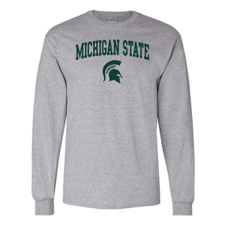 Champion Michigan State Arched Long Sleeve - Light Steel