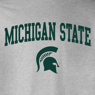 Michigan State Arched Champion SS T-Shirt - Light Steel