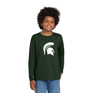 Michigan State Primary Logo Youth Long Sleeve