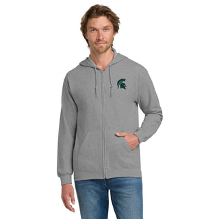Michigan State Primary Logo LC EMB Full-Zip Hoodie