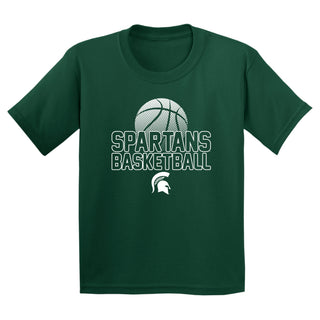 Michigan State MSU Basketball Flux Youth T Shirt - Forest