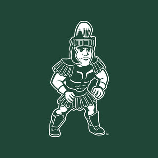 MSU Sparty Wrestling Mascot Mark LC Zip Hoodie - Forest