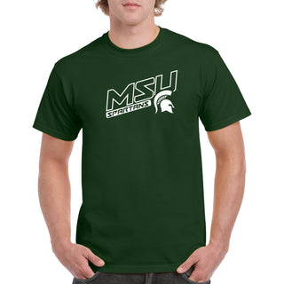 MSU Warrior Slant T-Shirt - Forest