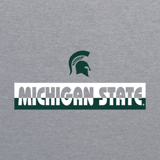 MSU Split Bar NLA T-Shirt - Heather Grey