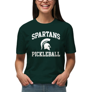 Michigan State Spartans Arch Logo Pickleball T-Shirt - Forest