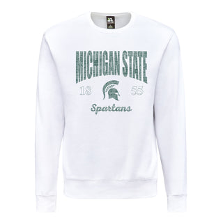 MSU Giving Noise JA BTB Fleece Crewneck - White