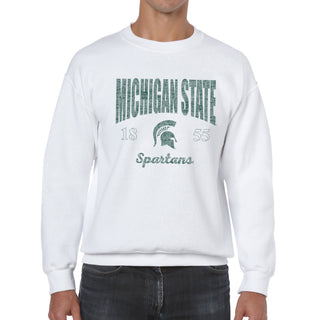 MSU Giving Noise JA BTB Fleece Crewneck - White