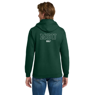 MSU Sparty Golf Mascot Mark LC Zip Hoodie - Forest