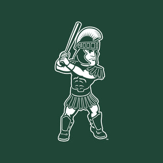 MSU Sparty Baseball Mascot Mark LC Zip Hoodie - Forest