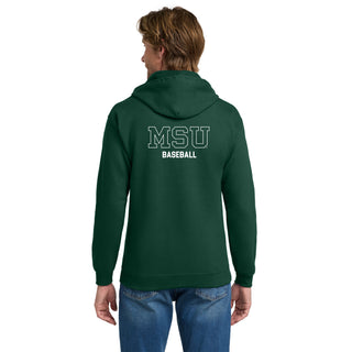 MSU Sparty Baseball Mascot Mark LC Zip Hoodie - Forest