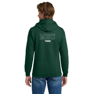 MSU Sparty Tennis Mascot Mark LC Zip Hoodie - Forest