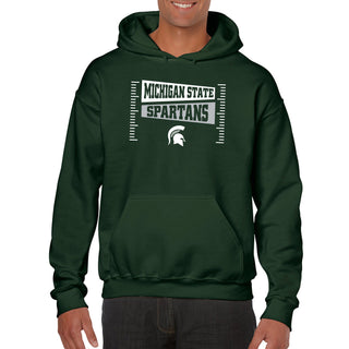 Michigan State Spartans Football Field Block Hoodie - Forest