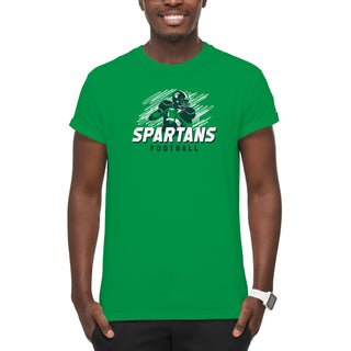 Michigan State Football Action T-Shirt - Irish Green