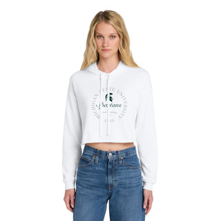 MSU Roundabout Women’s Cropped Fleece Hoodie - White
