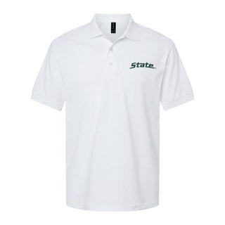 MSU Script Logo EMB Dryblend Jersey Polo