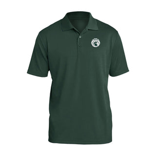 Michigan State Basketball Outline LC EMB Polo - Forest