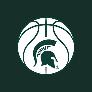 Michigan State Basketball Outline LC EMB Polo - Forest