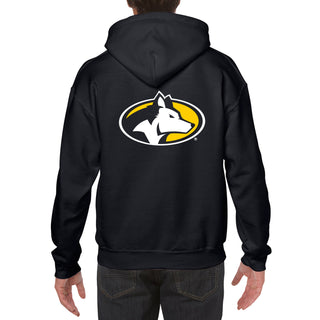 Michigan Tech Front Back Print Hoodie - Black