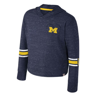 Michigan Colosseum Girls Fleet Hooded Tee