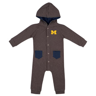 Michigan Colosseum Infant Boys Zando-Zan Waffle Romper