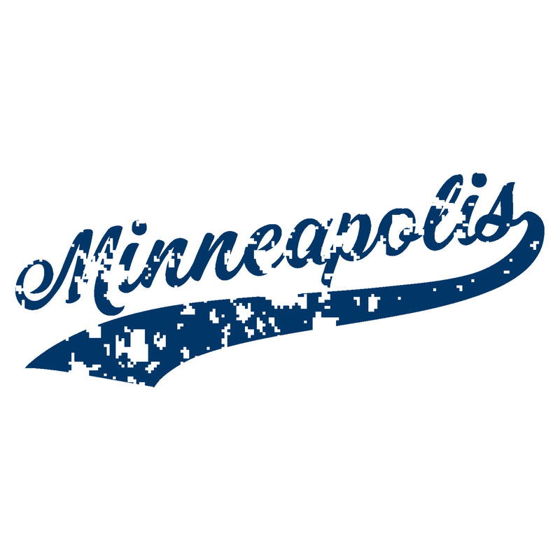 Minneapolis Baseball Script Bear Ears Creeper - White / Heather
