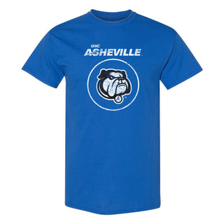 UNC Asheville Bulldogs Distressed Circle Logo T-Shirt - Royal