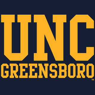 UNC Greensboro Spartans Basic Block Women's T-Shirt - Navy