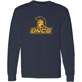 UNC Greensboro Spartans Primary Logo Long Sleeve - Navy