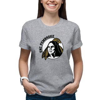 UNC Pembroke Braves Primary Logo T Shirt - Sport Grey
