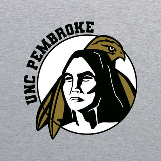 UNC Pembroke Braves Primary Logo T Shirt - Sport Grey
