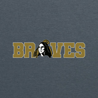 UNC Pembroke Braves Wordmark T Shirt - Dark Heather