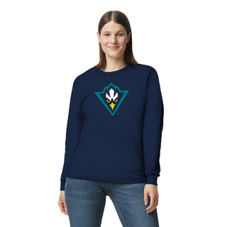 UNC Wilmington Seahawks Primary Logo Long Sleeve T Shirt - Navy